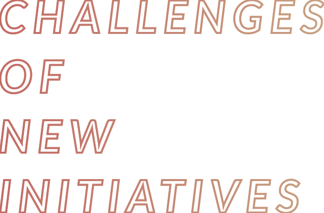 ChALLENGES OFNEW INITIATIVES